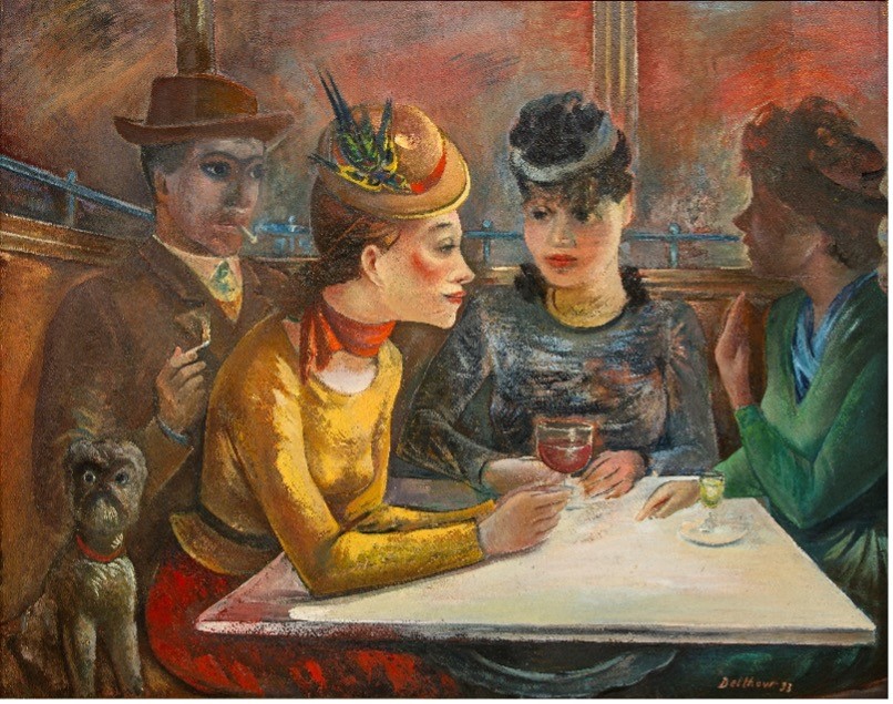 Eric Detthow: Scène de café, 1933 Foto: Mats Arvidsson